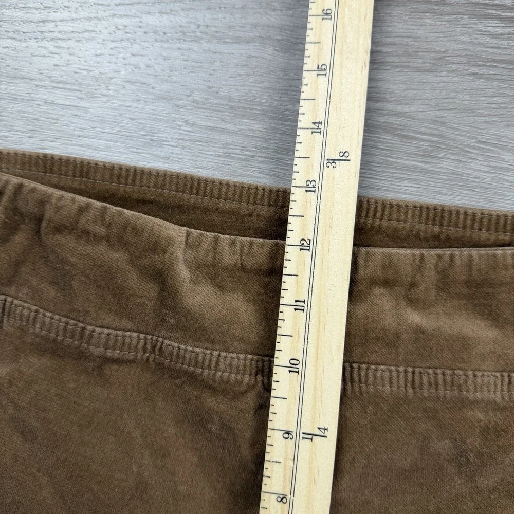 Free People Women's Corduroy‎ Pull On Flare Bottom Pants Brown Size Small